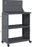 vidaXL Gereedschapswagen Antraciet 65 x 35 x 111 cm Koudgewalst staal