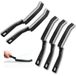 Nettoyant pour joints - Poils durs - Brosse de nettoyage d'angle - 5 pièces - Pour sols carrelés et salle de bain