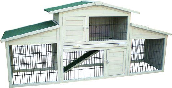 FLAMINGO KONIJNENHOK VILLA - SCANDIC - Wit - 222 x 57.5 x 100 cm