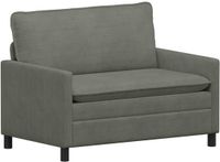 vidaXL Bank Lichtgrijs Stof 126 x 81 x 87,5 cm