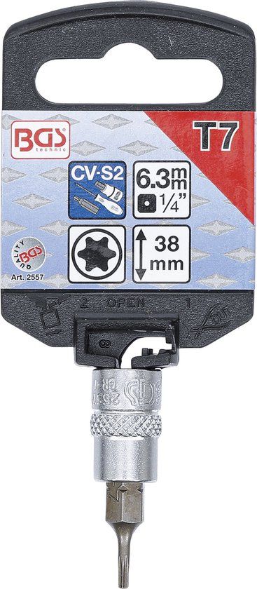 BGS 2557 Dopsleutelbit 1/4" Torx T7
