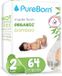 PureBorn bamboe luiers - Maat 2 (3-6kg) - 64 stuks | Moon & Stars