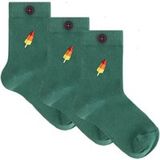 A-DAM 3-pack Casual Socks Kids Adam Smoke Pine Maat: 0/1 | Sokken Outlet | Unisex | Groen