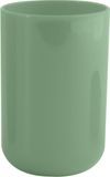 MSV Badkamer drinkbeker/tandenborstelhouder Porto - PS kunststof - groen - 7 x 10 cm
