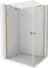 Mexen Mist-H Duo cabine de douche porte battante gauche 120 x 100 cm, transparent, or