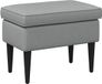 vidaXL Voetenbank Lichtgrijs 55 x 35 x 41 cm Stof
