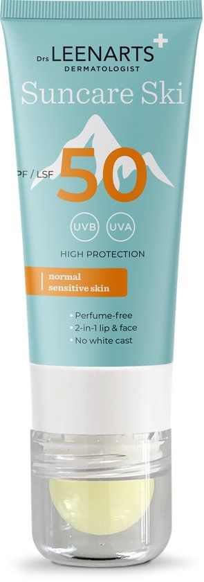 Drs Leenarts Suncare Ski Combi-tube Zonnebrandcrème SPF50 + Lippenbalsem SPF25