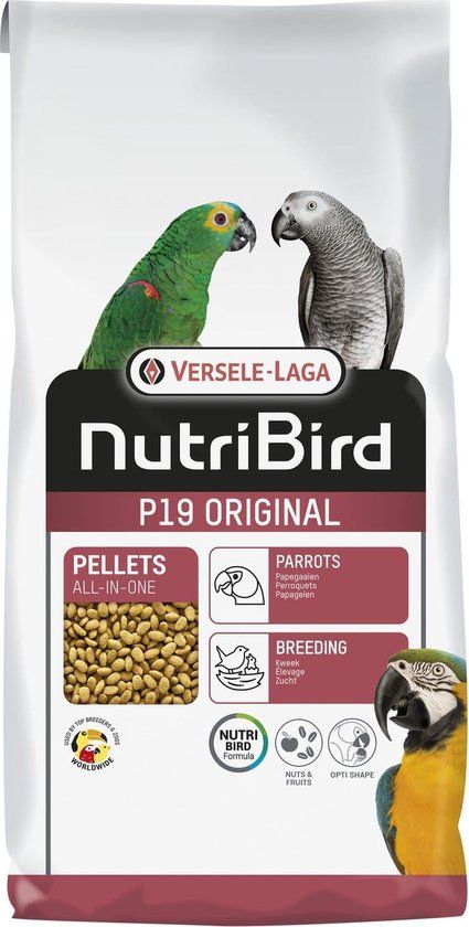 Nutribird Versele-Laga Nutribird P19 Original Papegaai Kweekvoer - Vogelvoer - 10 kg