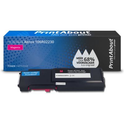 PrintAbout Huismerk Xerox 106R02230 Toner Magenta