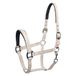 Imperial Riding Halster Classic Sport van robuust nylon, zacht gevoerd met neopreen, verstelbaar, met karabijnhaak en luxe roségoud/gouden beslag, comfortabele paardenhalster, grijs-zand, pony