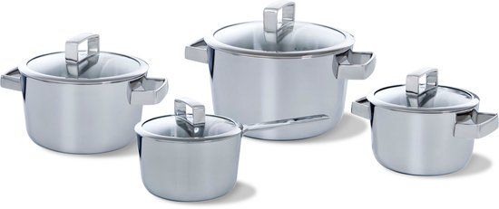 BK Conical Deluxe Pannenset - 4-delig - RVS