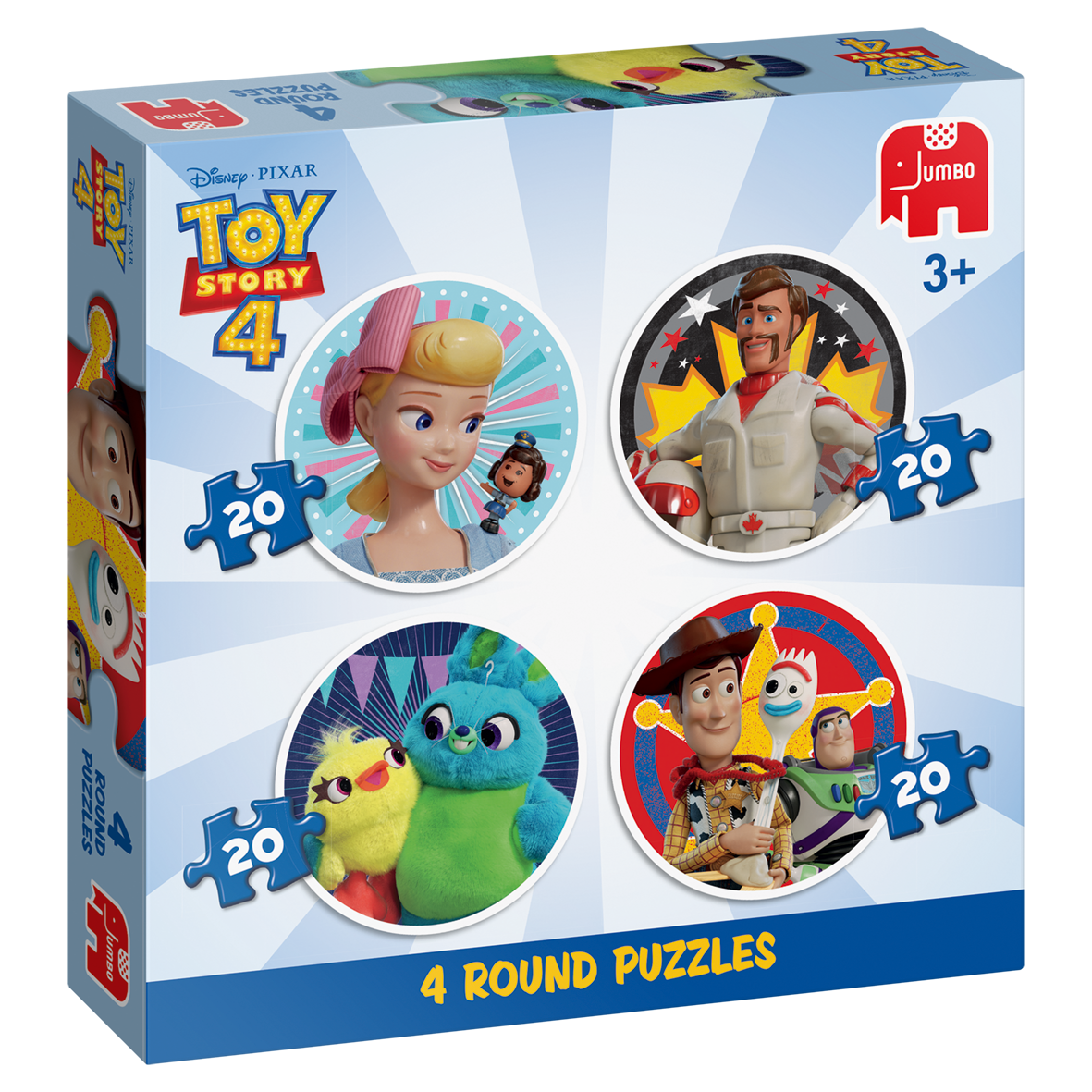 Jumbo Disney Toy Story ToyStory 4 - 4in1 Ronde Puzzels