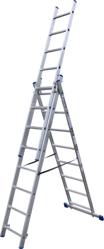 Alumexx 3-delige ladder 3x8 treden