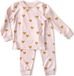 Little Label Pyjama Meisjes - Maat 110-116 - Roze, Okergeel - Zachte BIO Katoen