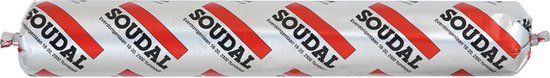 Soudal Silirub P2 bouwsilicone - 600 ml worst - RAL 7004 - overschilderbaar voor gevels en bouw