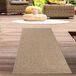 Tapis aspect jute beige 80 x 150 cm