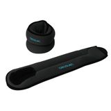 Cecotec Drumfit AnkleBell 2000 Neo Verstelbare enkel- en polsgewichten, 2 stuks, verstelbaar, met klittenbandsluiting, gewicht 2 kg, gevuld met zand, afmetingen 42 x 10 x 3,5 cm