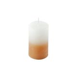 Kaars Arty Kaars pijler D5 x H8 cm Tie And Dye wit en griesmeel