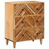 vidaXL Opbergkasten Bruin 60 x 33,5 x 75 cm Massief Mango Hout