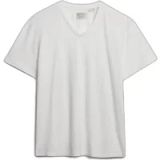 Superdry - Katoenen Linnen V-hals T-shirt Relaxed Pasvorm - Heren - T-shirts