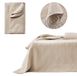 Elzusha - Élégante couvre-lit Leila Beige 240x260 cm Style courtepointe pour lit et canapé
