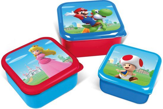 stor Nintendo's Super Mario 3-in-1 Snackdoosjes