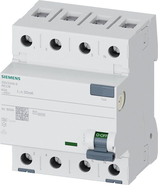 Siemens 5SV3344-6 - Stroomonderbreker - 40A - Grijs