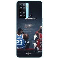 Maniacase Hoesje Oppo A57 4G Jonge Jordan vs Oude Jordan Legendarische Mand