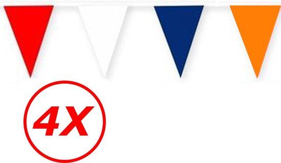 Oranje Slingers Vlaggenlijn - 40 Meter - Oranje Feest Versiering voor Koningsdag, EK/WK