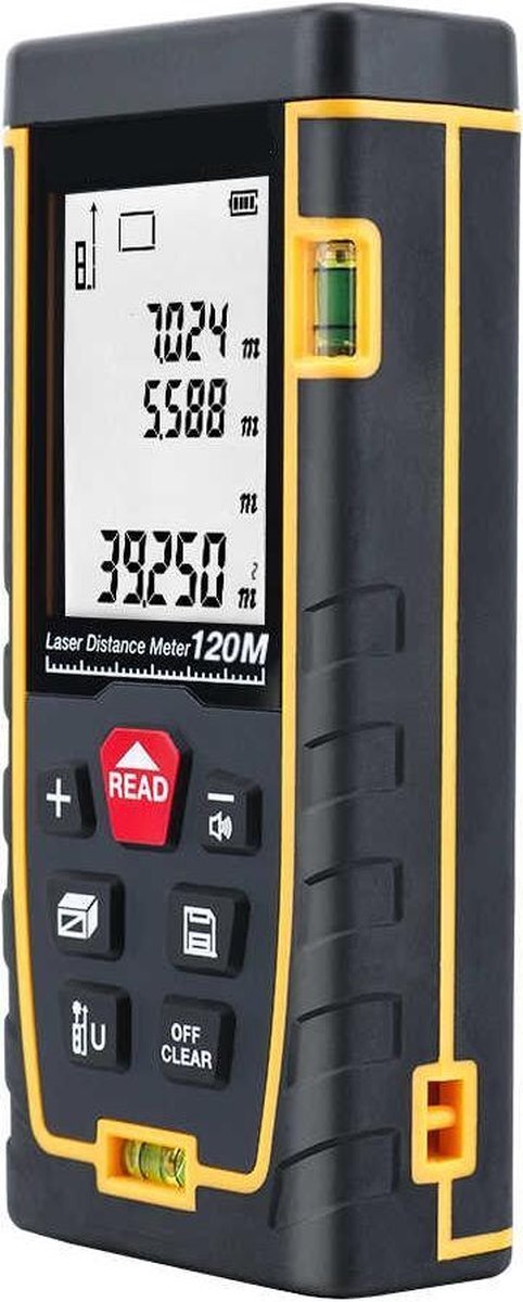 K:A Professionele Laser Afstandsmeter | 120 meter bereik | Gebruiksvriendelijk | Snelle Afstandsmeting | Incl. batterijen