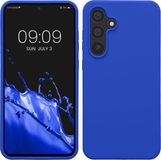 kwmobile telefoonhoesje geschikt voor Samsung Galaxy S24 FE - Hoesje met siliconen coating - Smartphone case in Baltisch blauw