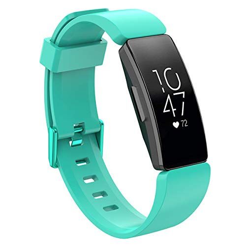 By Qubix Qubix siliconen bandje voor Fitbit Inspire 1 / HR/Ace 2 - turquoise - Small