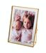 Levilan 5x7 gouden fotolijst vintage stijl antieke gouden staande fotolijsten met geperst glas, messing (5 x 7)