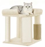 Poteau griffoir Chat Poteau griffoir Sisal 48 cm Modèle d'angle Beige