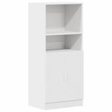 vidaXL Keukenkast, wit, 57 x 41,5 x 131,5 cm, bewerkt hout