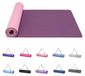 Yogamats Tapis d'entraînement Surface texturée antidérapante TPE 183 x 61 cm 6 mm Prune