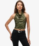 Superdry Blouse met blootgeplooid achterpand en col bénitier voor dames