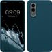 kwmobile telefoonhoesje geschikt voor OnePlus Nord CE 4 Lite 5G - Hoesje met siliconen coating - Smartphone case in mat petrol