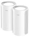 Merkloos TP-Link Wifi router mesh systeem - WiFi 7 - 230 m² - 2-pack - Zwart mesh router met 2.5g poort