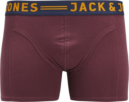 Jack & Jones Heren Boxershort - 3-pack - Burgundy - Maat M