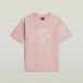 G-Star OVERSIZED R T SS G Dames Top Coton 100% Burnished lilac