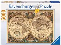 Ravensburger Puzzel Antieke Wereldkaart - Legpuzzel - 5000 Stukjes