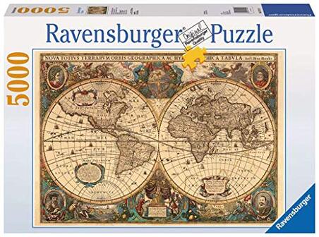 Ravensburger Puzzel Antieke Wereldkaart - Legpuzzel - 5000 Stukjes