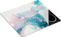 Chefcare Inductie Beschermer Abstracte Kunst van Marmer - 57,6x51,6 cm - Multicolor