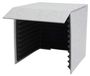 StarTech Draagbare opnamestudio voor zang - Tafelmodel - Opvouwbaar - Geluidsabsorberend - 60 x 60 x 60 cm - 12 mm paneel, 50 mm geluidsabsorberend materiaal - Grijs
