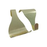 Merriway BH04788 (10 stuks) EB messing vergulde foto rail opknoping vormhaken - pak van 10 stuks, geel