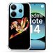 Cokitec Versterkte hoes voor Xiaomi Redmi Note 14 4G Manga Fairy Tail Logo Zwart