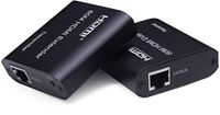 PremiumCord HDMI Extender tot 60 m via patchkabel cat. 5e/6/6a/7, compatibel met Full HD 1080p 60Hz, EDID-instelling, metalen behuizing
