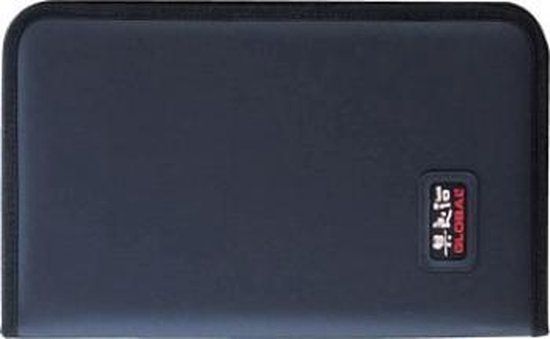Global Messenetui G666/07 zwart Nylon 7 vakken Levenslang Carry-in