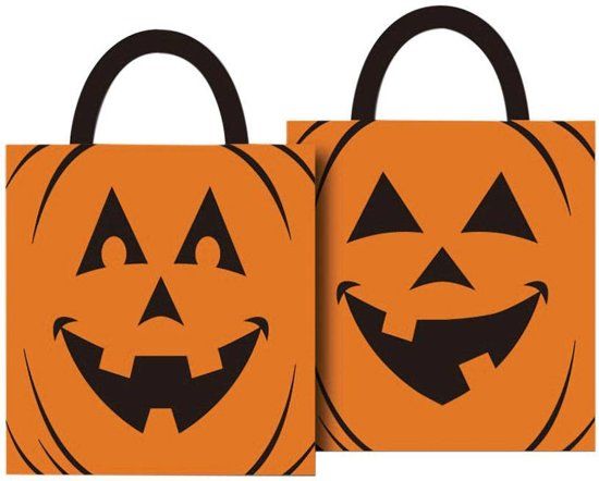 Partywinkel Halloween Pompoen Snoeptas 38x35cm